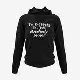 I'm Not Crazy, I'm Just Creatively Insane Hoodie